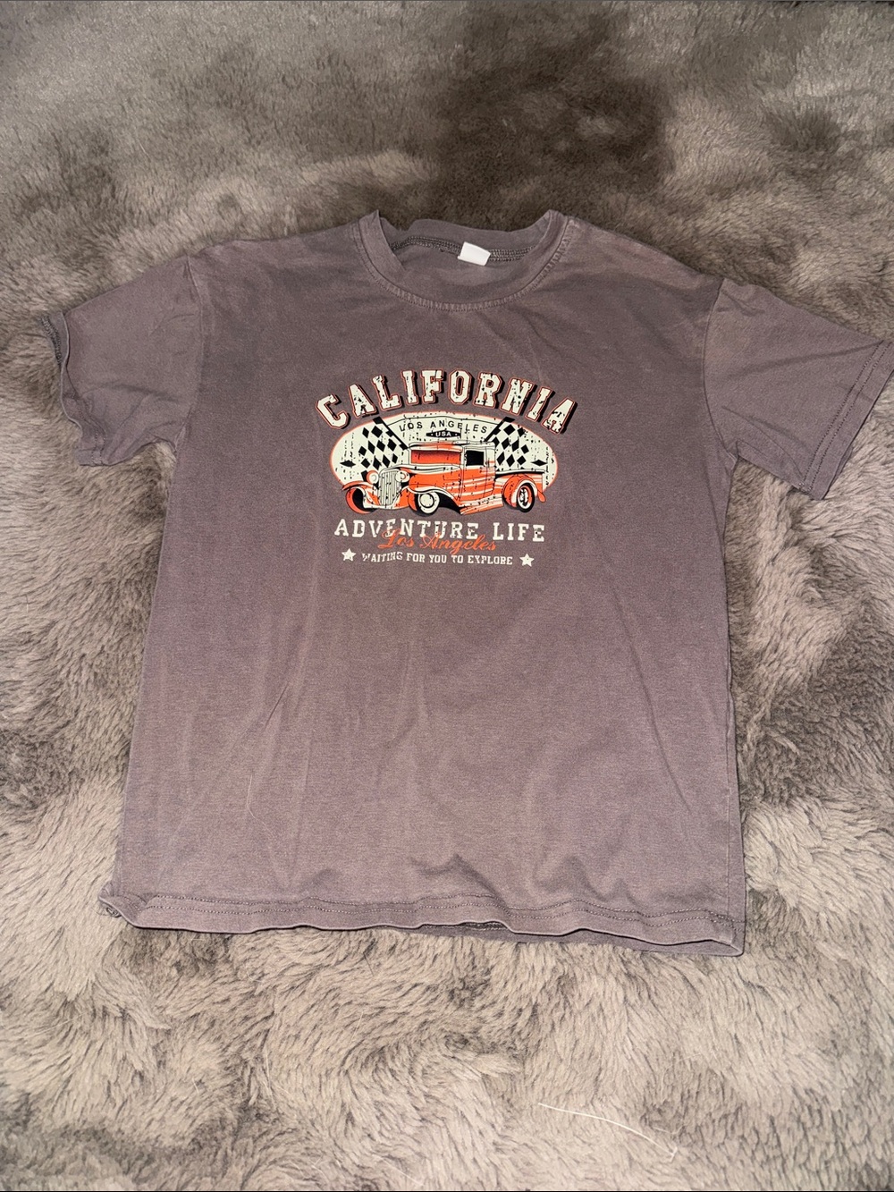 California Adventure Life Graphic Tee - Purple